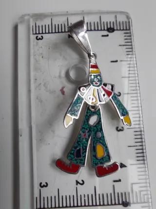 Colgante Plata Ley 925 Arlequín