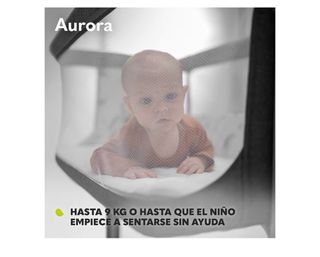 Cuna colecho y mecedora Lionelo Aurora hasta 9 kg