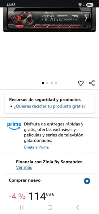 Radio Pioneer DEH-S420BT Bluetooth