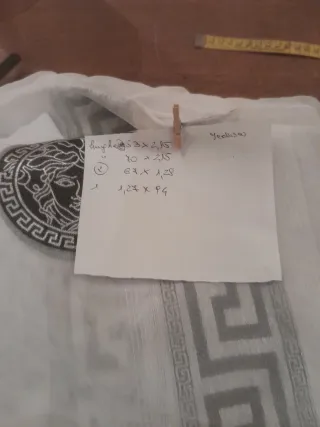 5 Tende velate con greca e medusa mis. differenti