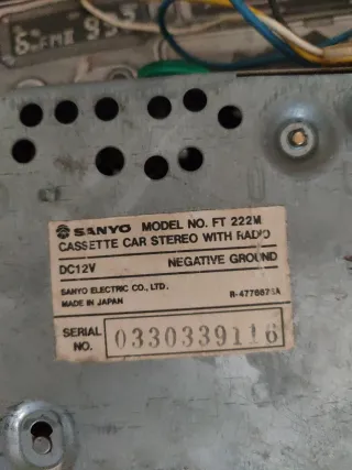 Radio Cassette Sanyo FXR-12LD