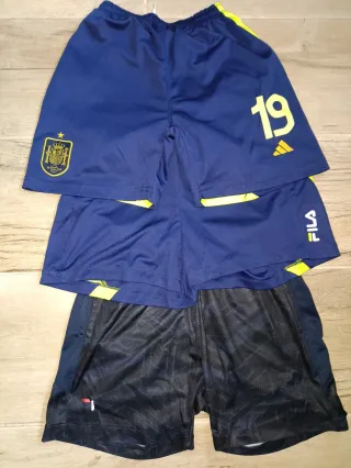 Lote Pantalones Cortos Deporte Negro/Azul