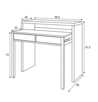 Escritorio extensible moderno