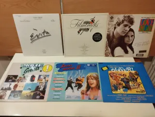 6 vinilos Películas: Evita, Love Story, Oliver!
