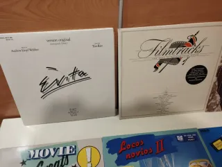 6 vinilos Películas: Evita, Love Story, Oliver!