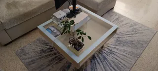 Mesa centro Ikea cristal 75cm