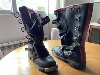 Botas Motocross Antiguas Cuero