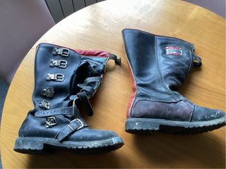 Botas Motocross Antiguas Cuero