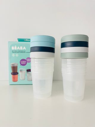 Conjunto 8 frascos Béaba - NOVOS