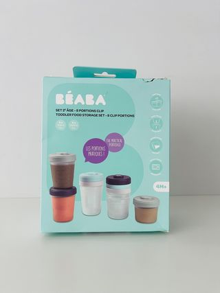 Conjunto 8 frascos Béaba - NOVOS