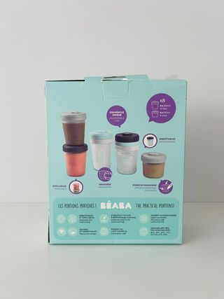 Conjunto 8 frascos Béaba - NOVOS