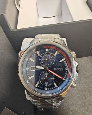 Reloj Hugo Boss Cronógrafo Azul y Plateado