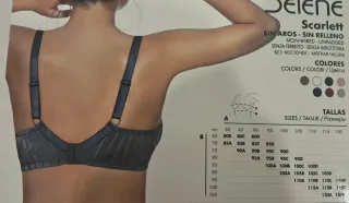 Sujetador Scarlett T/90B Tierra y Negro.