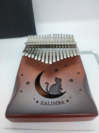 Kalimba 17 Note Legno Gatto Luna