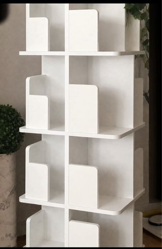 Librería giratoria blanco
