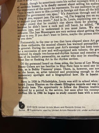 Art Blakey Moanin' LP Jazz