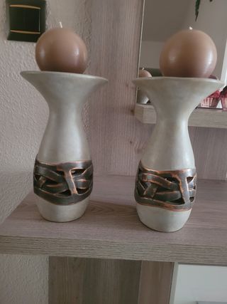 Dos portavelas o candelabros de Zara Hom