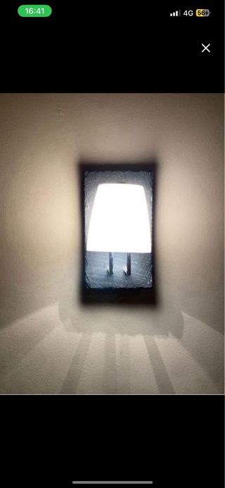 Lámpara de pared piedra 2 uds
