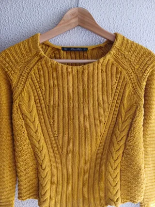 Jersey Zara mostaza talla S