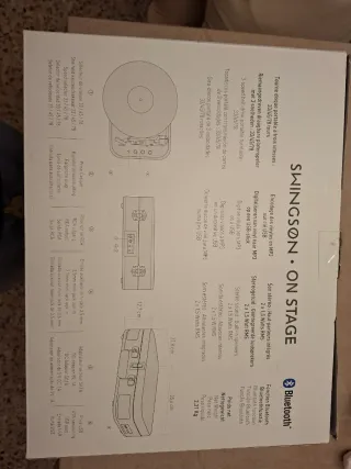 Tocadiscos Swingson Bluetooth Negro