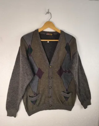 Cárdigan Vintage Rombos Talla L