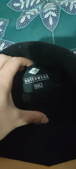 Chaqueta abrigo hombre negra