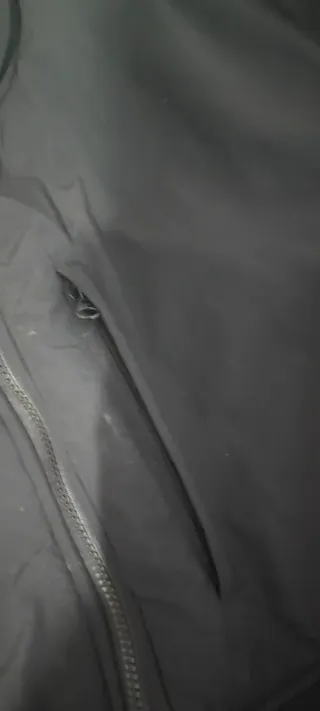 Chaqueta abrigo hombre negra