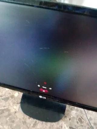 Televisión LG Negra