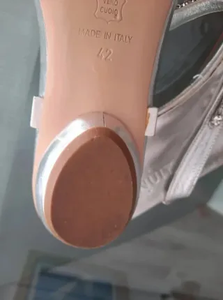 Sandalias plateadas  n° 42