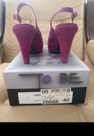 Zapatos fiesta, ante, 40, To Be (ver descripción)