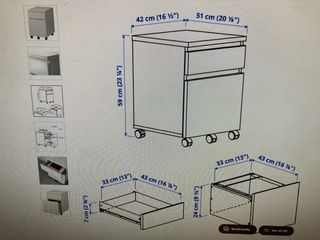 Cajonera Malm Ikea Blanca