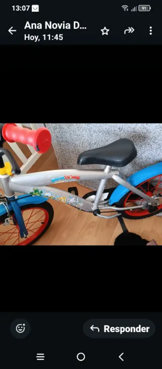 Bicicleta infantil Super Things