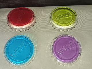 Coca-Cola 4 piattini tappo bottiglia