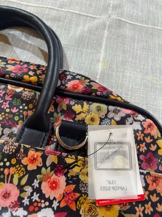 Maletín ordenador Misako estampado floral 15,6