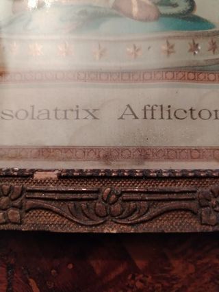 Antico quadro arte devozionale immagine sacra