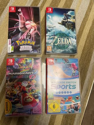 Pack Juegos Nintendo Switch: Zelda, Mario Kart,