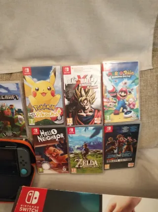 Nintendo Switch + Juegos y Cascos