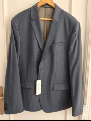 Americana Calvin Klein Azul Talla 56 con Etiquetas