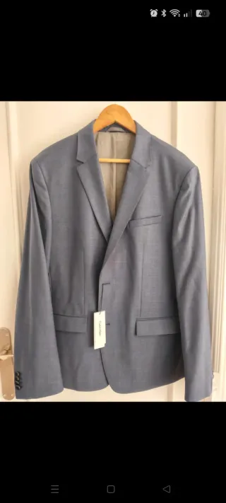 Americana Calvin Klein Azul Talla 56 con Etiquetas