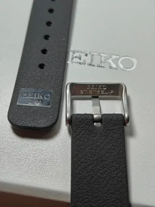 Correa Seiko 20mm Negra