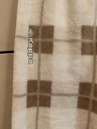 Pantaloni pile Kappa a quadri taglia S + regalo