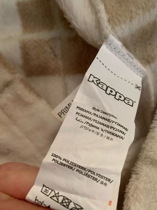 Pantaloni pile Kappa a quadri taglia S + regalo