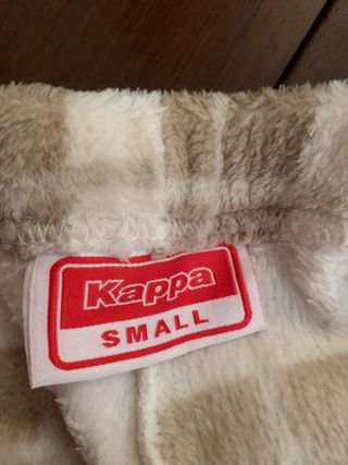 Pantaloni pile Kappa a quadri taglia S + regalo