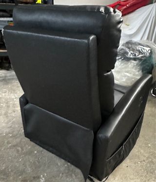 Sillón de Masaje Negro Piel Sintética