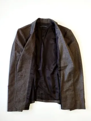 Blazer Zara Lana e Cotone Marrone