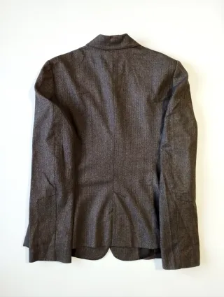 Blazer Zara Lana e Cotone Marrone