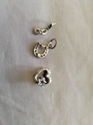 Lote 3 Charms Pandora Plata