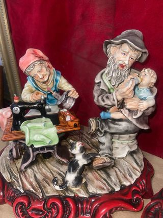 Pareja Figuras Porcelana Vintage
