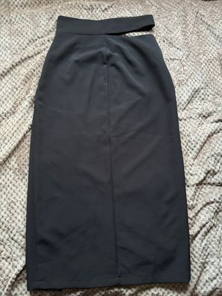 Falda larga Zara con abertura