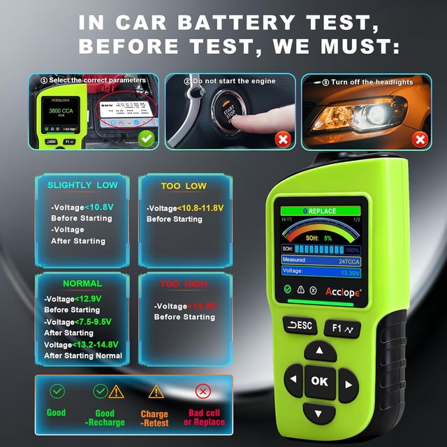 Probador Baterías BT90 PRO 6-24V Profesional